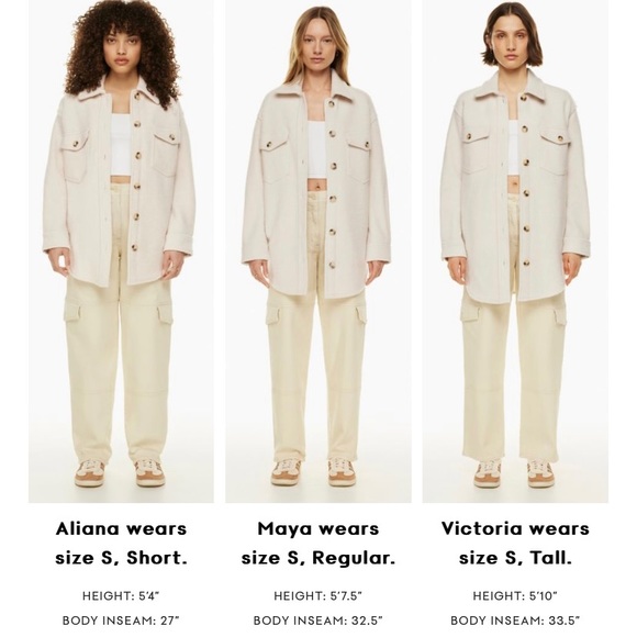 NWT Aritzia Wilfrid Free Ganna Shirt Jacket Tall Size XXS Heather Chrome - Picture 3 of 3